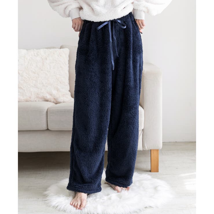 ボアロングパンツ ルームウエア もこもこ | ad thie | 詳細画像6 