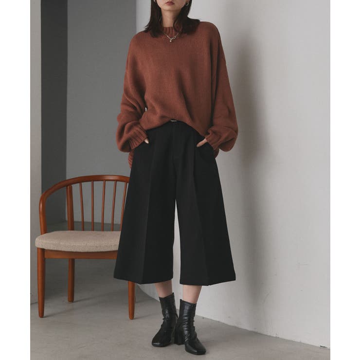 後スリット ニット モックネック | ad thie | 詳細画像27 