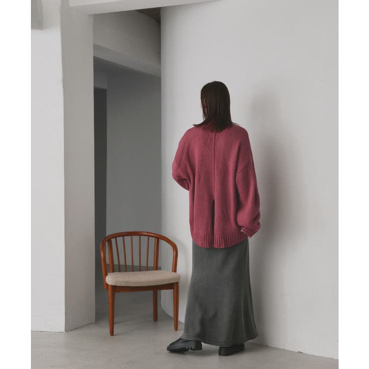 後スリット ニット モックネック | ad thie | 詳細画像31 