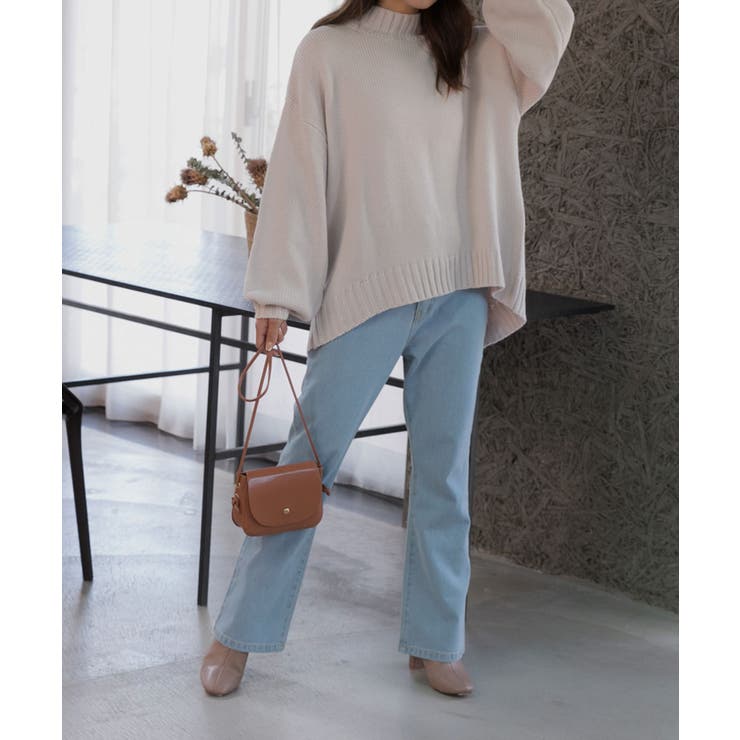 後スリット ニット モックネック | ad thie | 詳細画像37 