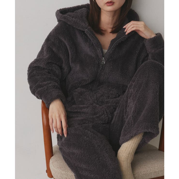 【新色追加！】ボアパーカー ロングパンツ ルームウェア | ad thie | 詳細画像25 