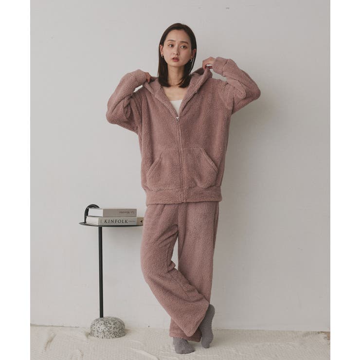 ボアパーカー ロングパンツ ルームウェア[品番：ADEW0000690]｜ad thie
