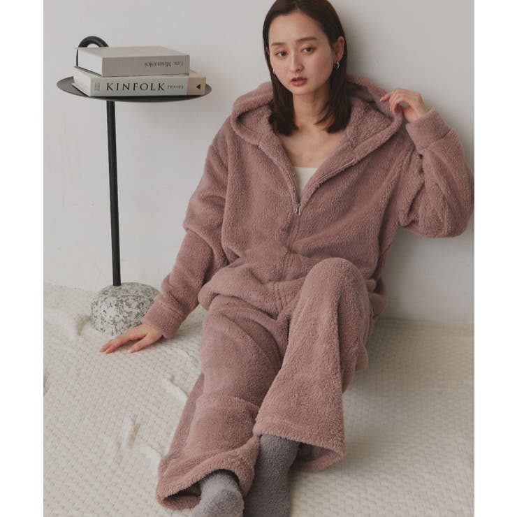 【新色追加！】ボアパーカー ロングパンツ ルームウェア | ad thie | 詳細画像40 