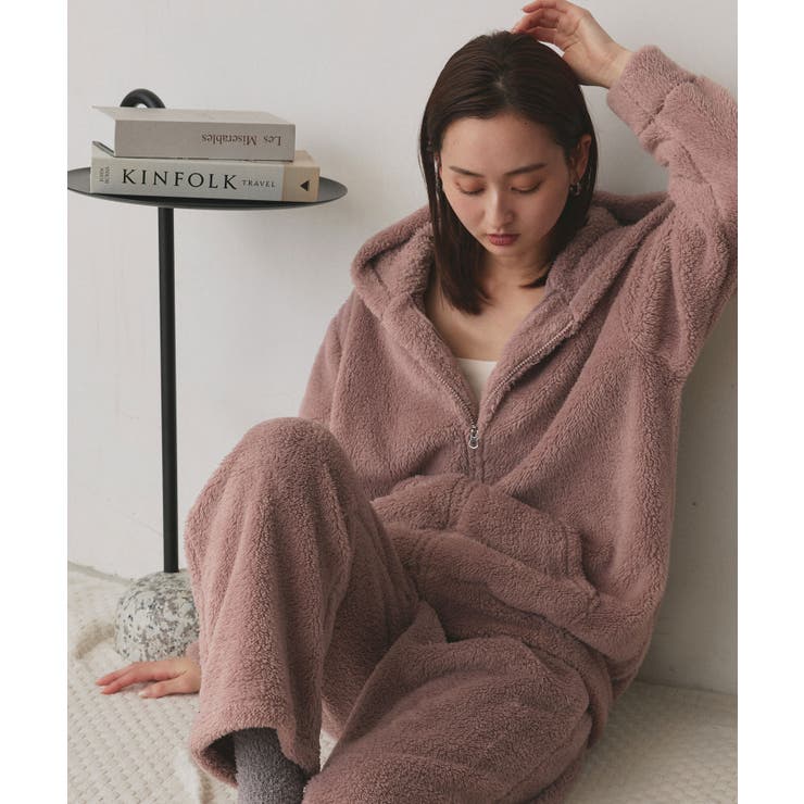 【新色追加！】ボアパーカー ロングパンツ ルームウェア | ad thie | 詳細画像41 