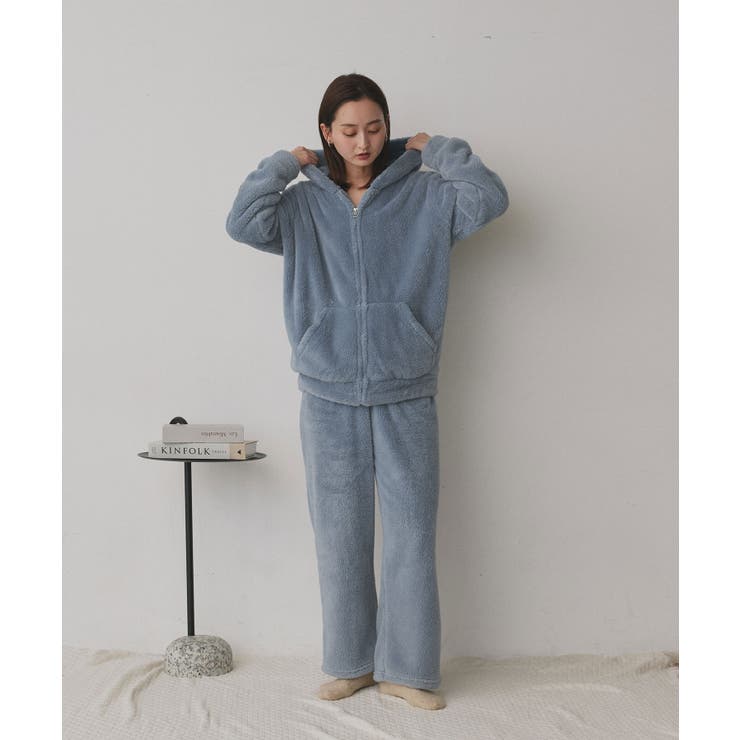 【新色追加！】ボアパーカー ロングパンツ ルームウェア | ad thie | 詳細画像43 