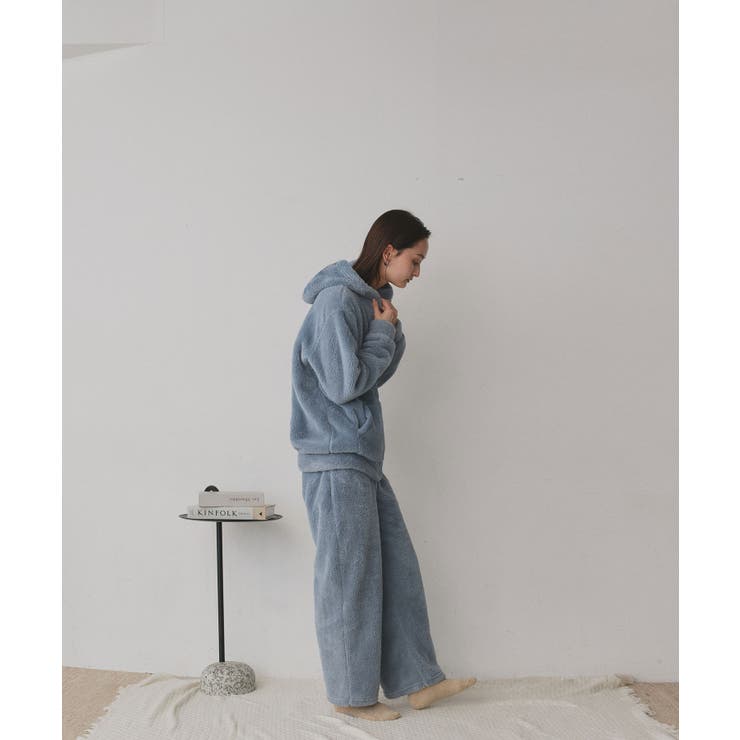 【新色追加！】ボアパーカー ロングパンツ ルームウェア | ad thie | 詳細画像44 