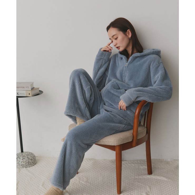 【新色追加！】ボアパーカー ロングパンツ ルームウェア | ad thie | 詳細画像46 