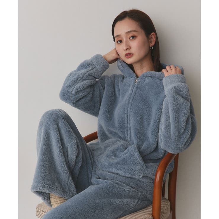 【新色追加！】ボアパーカー ロングパンツ ルームウェア | ad thie | 詳細画像47 