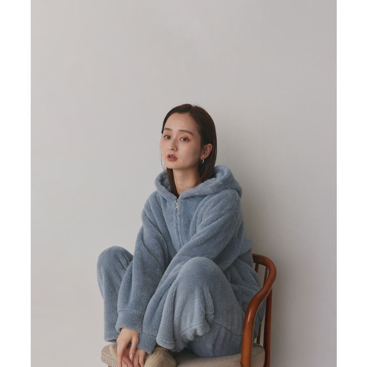 【新色追加！】ボアパーカー ロングパンツ ルームウェア | ad thie | 詳細画像48 