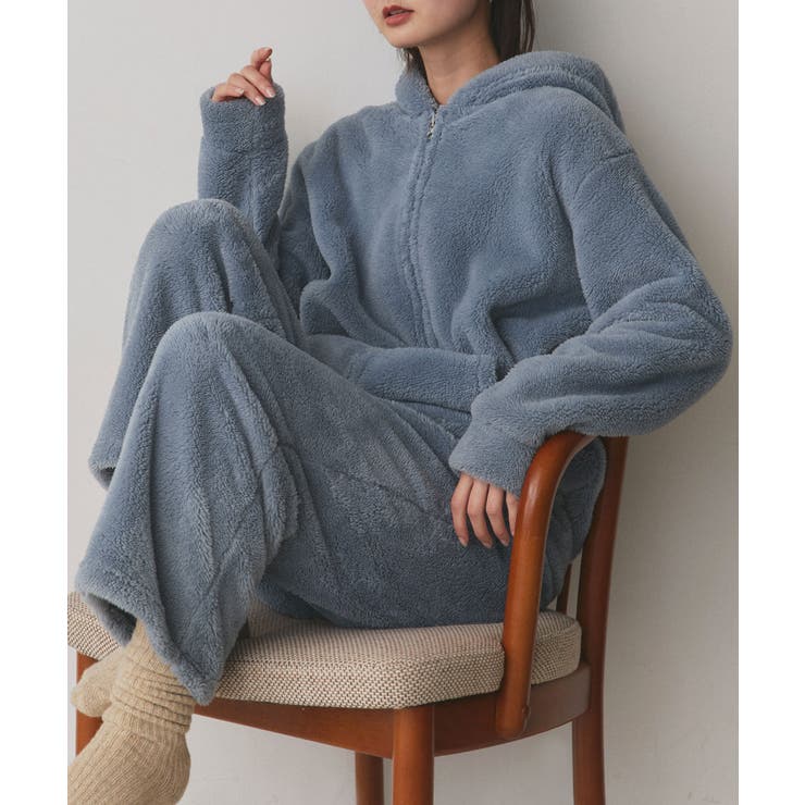 【新色追加！】ボアパーカー ロングパンツ ルームウェア | ad thie | 詳細画像49 