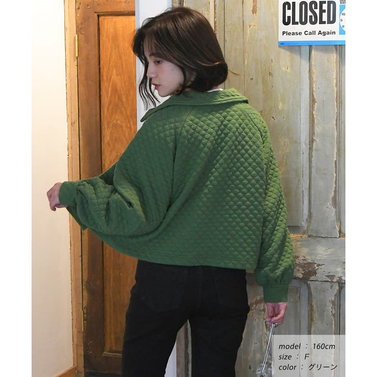 キルティングジャケット 中綿 袖ボリューム | ad thie | 詳細画像11 