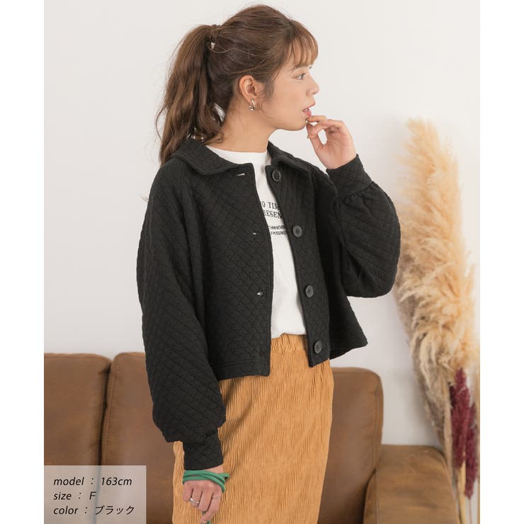 キルティングジャケット 中綿 袖ボリューム | ad thie | 詳細画像4 