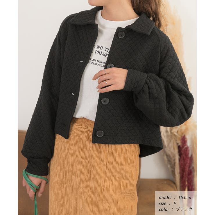 キルティングジャケット 中綿 袖ボリューム | ad thie | 詳細画像5 