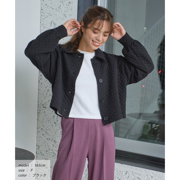 キルティングジャケット 中綿 袖ボリューム | ad thie | 詳細画像7 