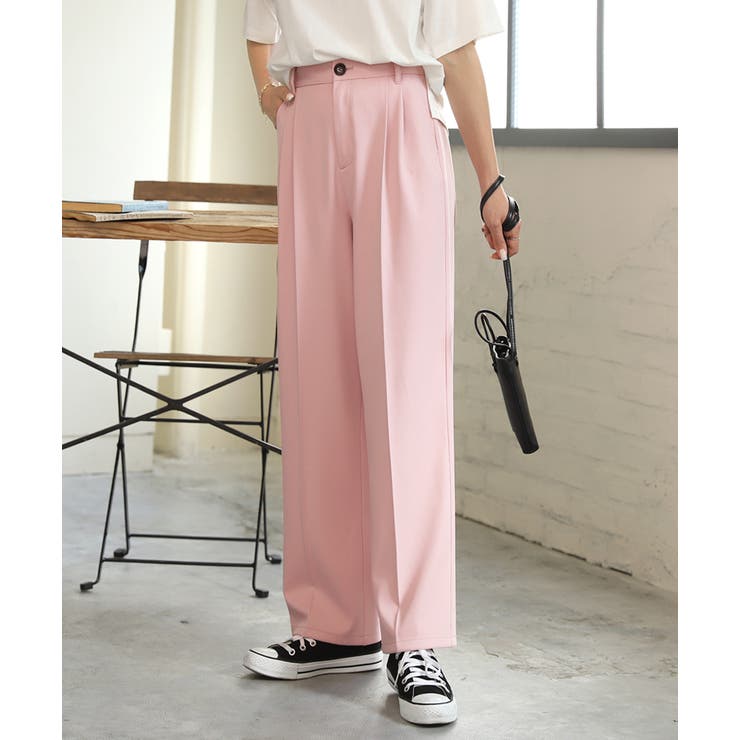美品✨ADEAM　アディアム　センタープレス　パンツ antiqua_py-00755