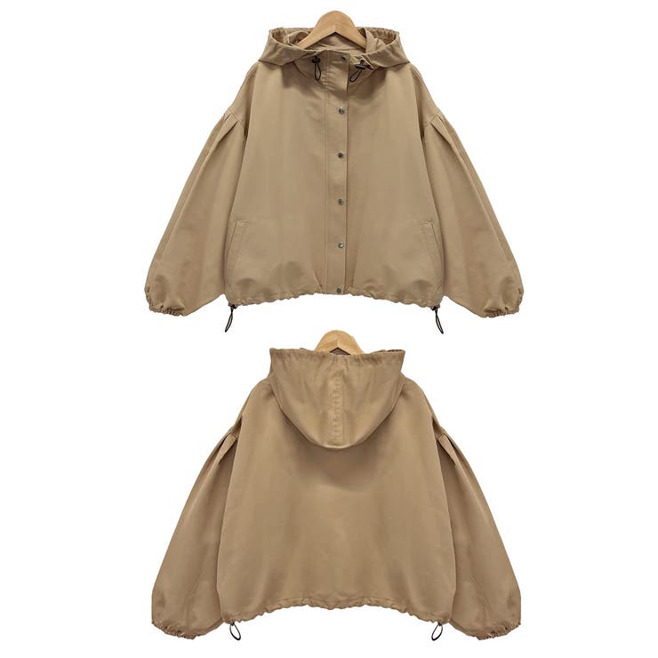 バルーンスリーブ ショート丈マウンテンパーカー | ad thie | 詳細画像64 