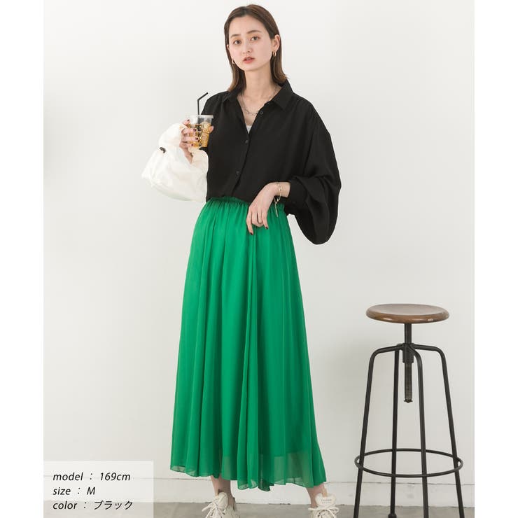 ボリュームスリーブ ビッグシャツ | ad thie | 詳細画像12 