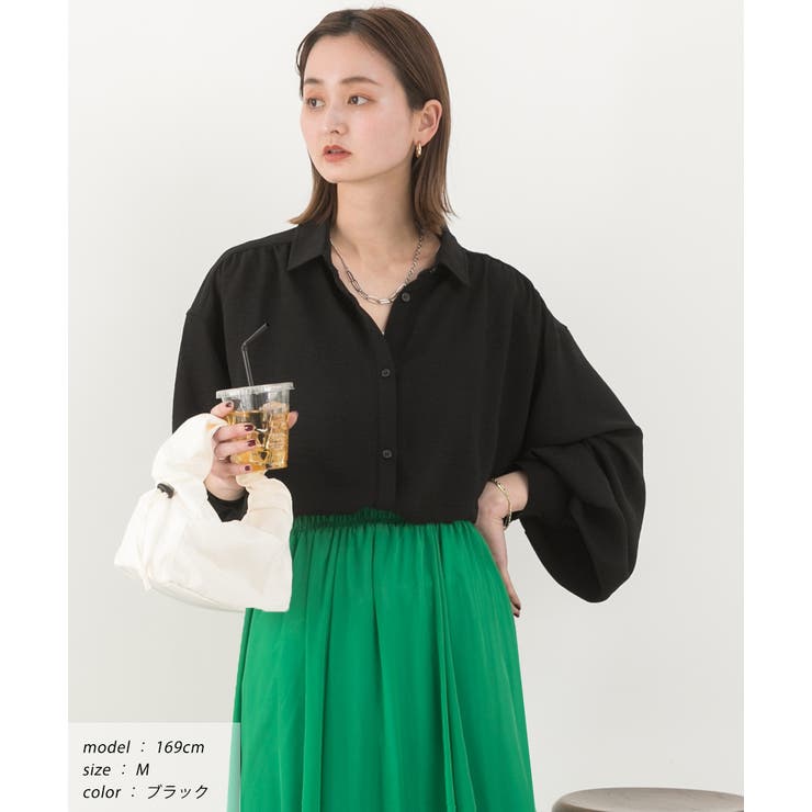 ボリュームスリーブ ビッグシャツ | ad thie | 詳細画像13 