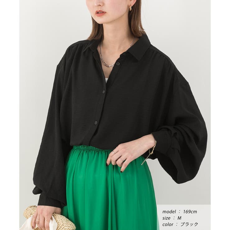 ボリュームスリーブ ビッグシャツ | ad thie | 詳細画像14 