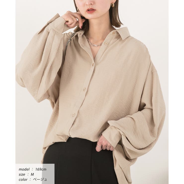 ボリュームスリーブ ビッグシャツ | ad thie | 詳細画像4 