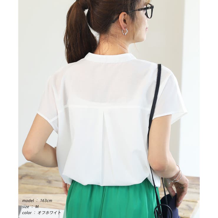 無地＆ストライプ バンドカラー | ad thie | 詳細画像9 