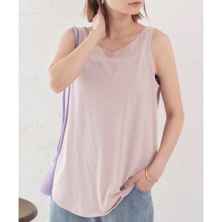 チュニックインナーゆったりタンクトップ[品番：ADEW0004078]｜ad thie