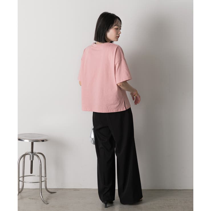 ami ピンク Tシャツ ハート A刺繍 AMI Paris Ami De Coeur Tシャツ