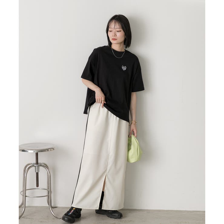 ハート刺繍 ワンポイントTシャツ | ad thie | 詳細画像18 