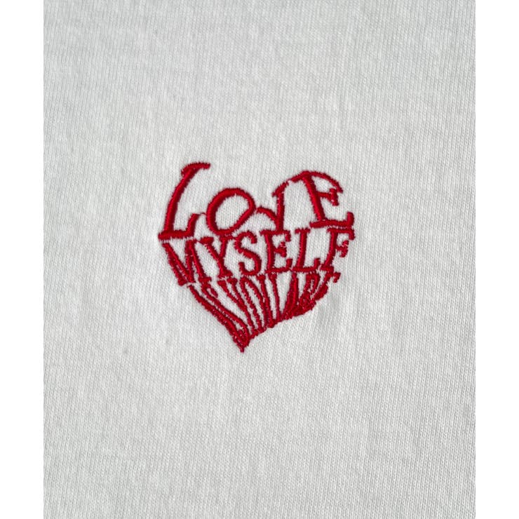 ハート刺繍 ワンポイントTシャツ | ad thie | 詳細画像25 