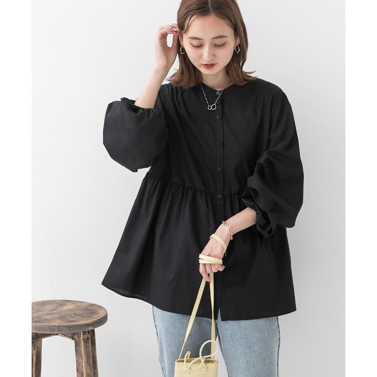 マルチWAY襟付きティアードシャツ | ad thie | 詳細画像10 