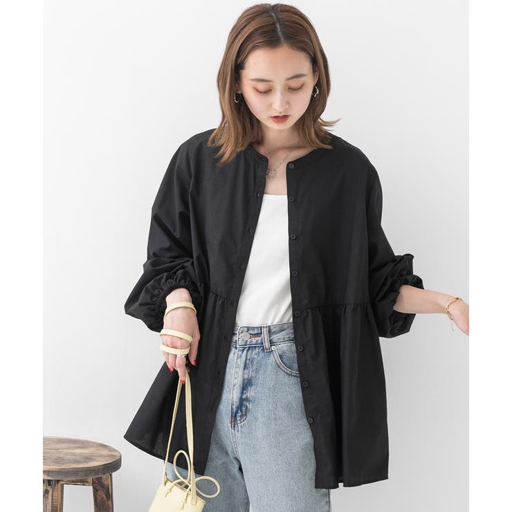 マルチWAY襟付きティアードシャツ | ad thie | 詳細画像11 