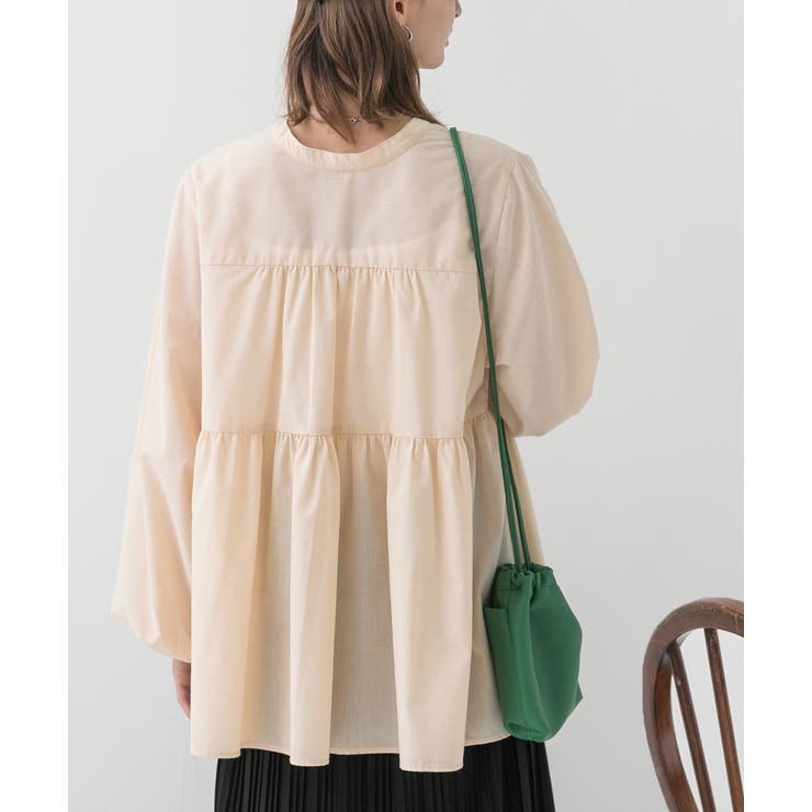 マルチWAY襟付きティアードシャツ | ad thie | 詳細画像17 