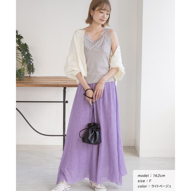 裾メロー・Vネック レースキャミソール | ad thie | 詳細画像30 