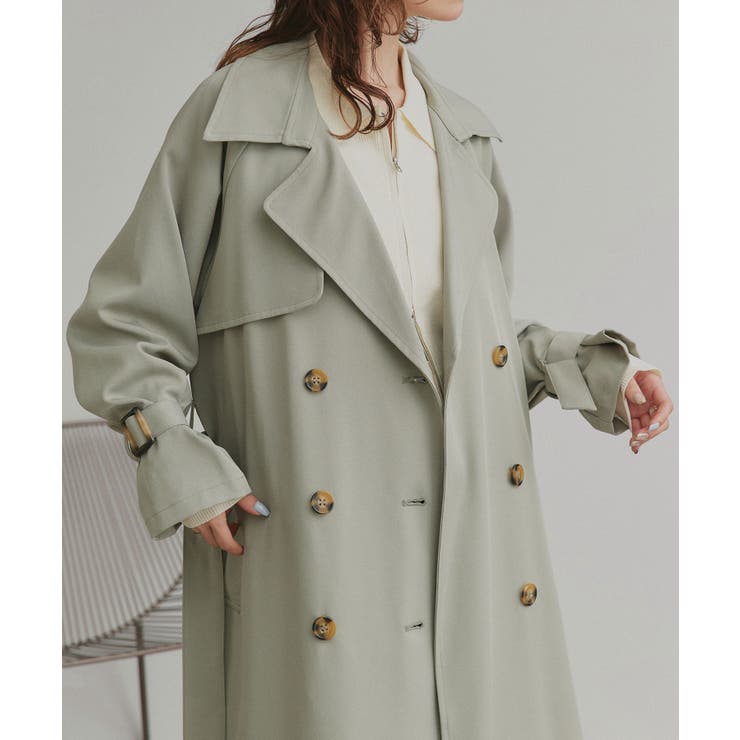 キャンディースリーブロングトレンチコート | ad thie | 詳細画像21 