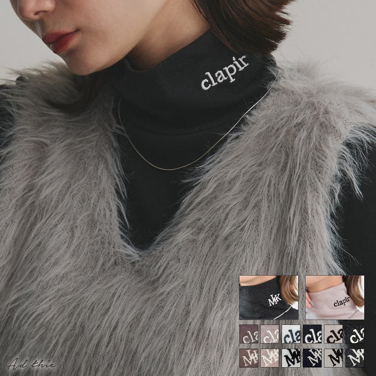 選べる2タイプ刺繍ロゴタートル | ad thie | 詳細画像1 