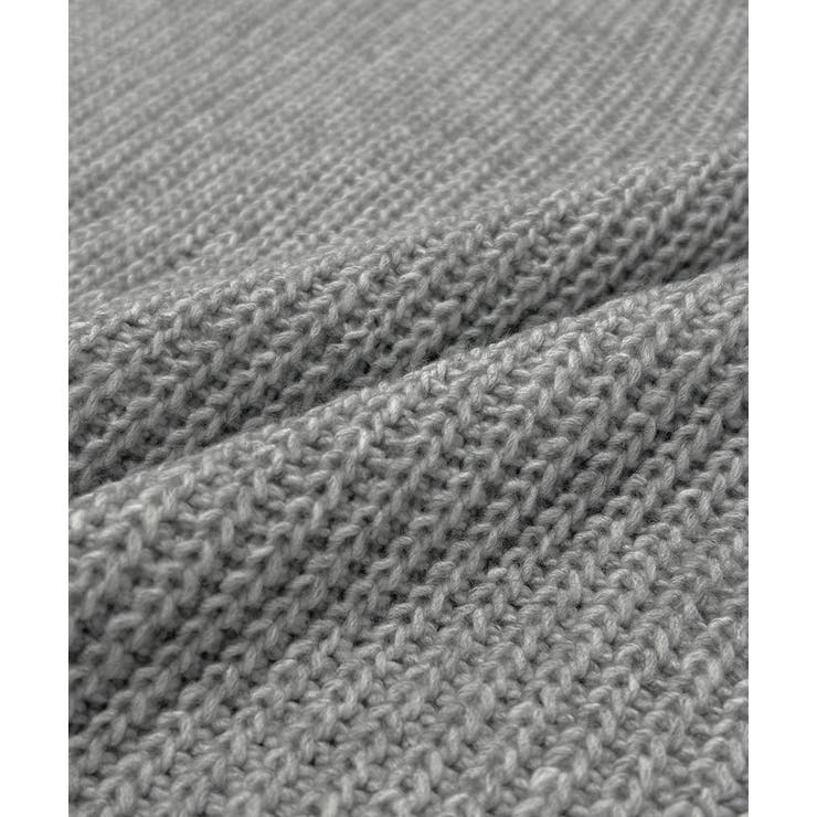 片畦編み・Vネック MIXニットカーディガン | ad thie | 詳細画像34 