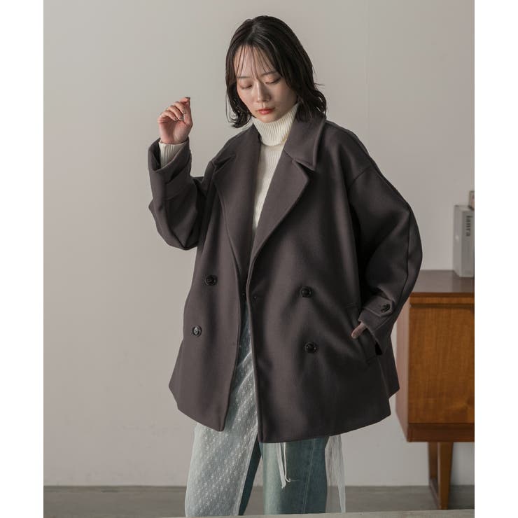 ウールタッチ オーバーPコート 秋服 秋 冬服 冬 | ad thie | 詳細画像59 