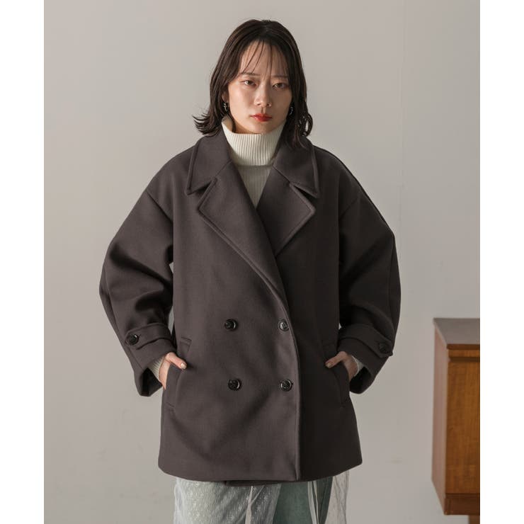 ウールタッチ オーバーPコート 秋服 秋 冬服 冬 | ad thie | 詳細画像61 