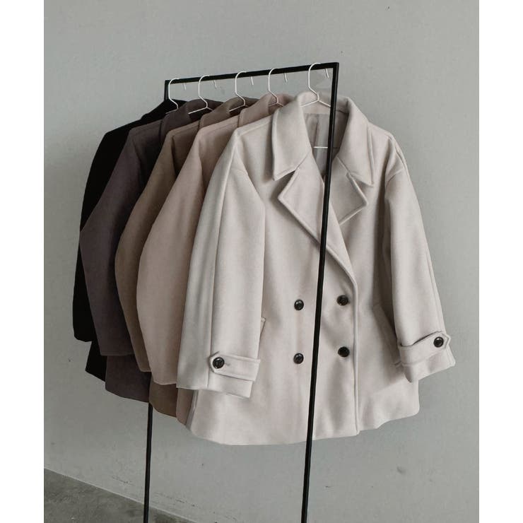 ウールタッチ オーバーPコート 秋服 秋 冬服 冬 | ad thie | 詳細画像69 
