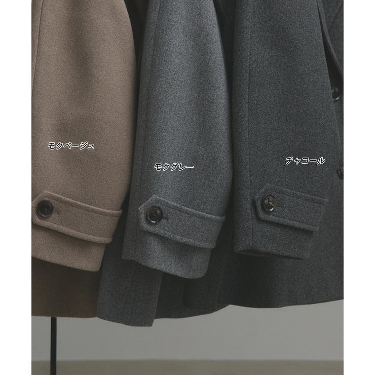 ウールタッチ オーバーPコート 秋服 秋 冬服 冬 | ad thie | 詳細画像76 