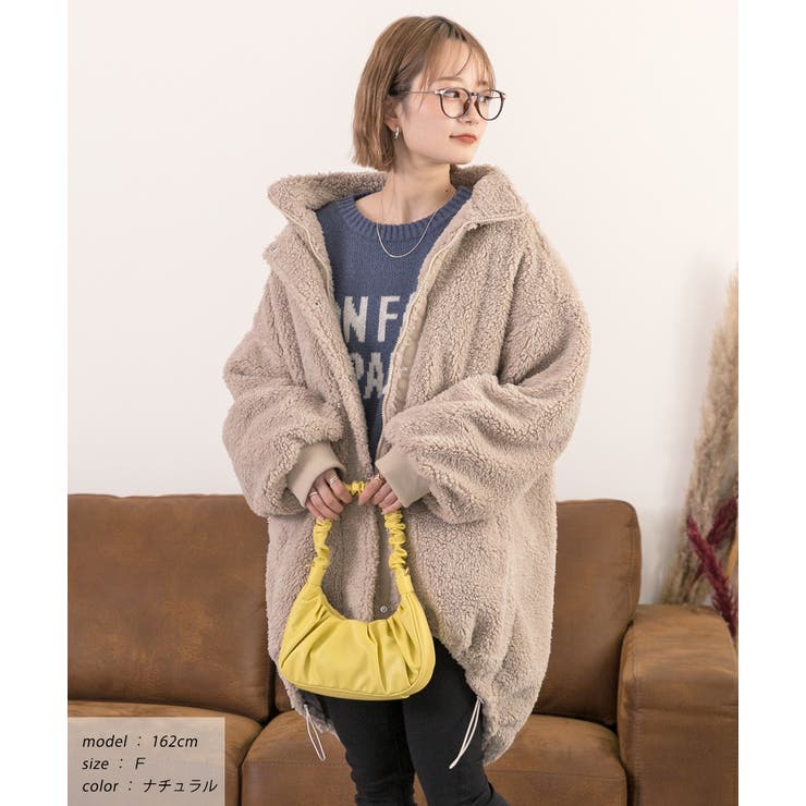 スタンドカラーモンスターボアジャケット | ad thie | 詳細画像16 