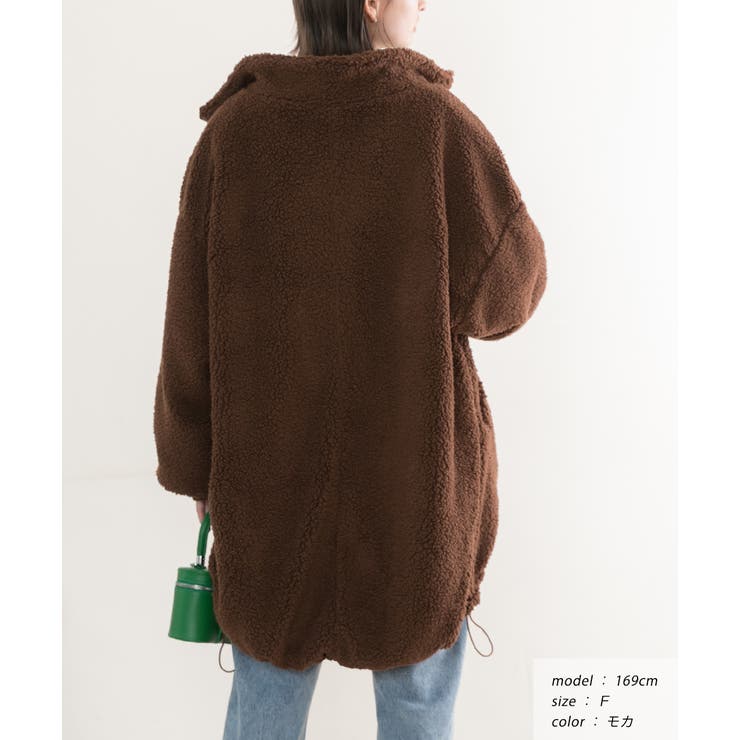 スタンドカラーモンスターボアジャケット | ad thie | 詳細画像4 