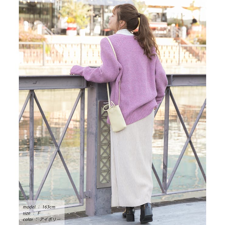 楊柳ベロア Iラインスカート | ad thie | 詳細画像18 