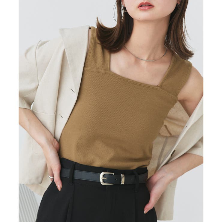 インナーちら見え防止 スクエアネックタンク | ad thie | 詳細画像10 