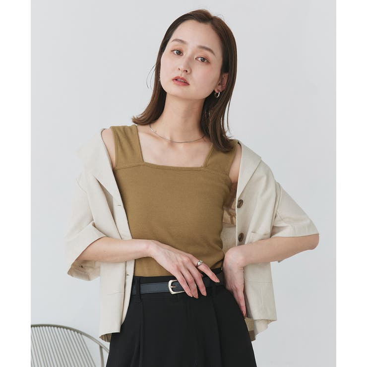 インナーちら見え防止 スクエアネックタンク | ad thie | 詳細画像11 