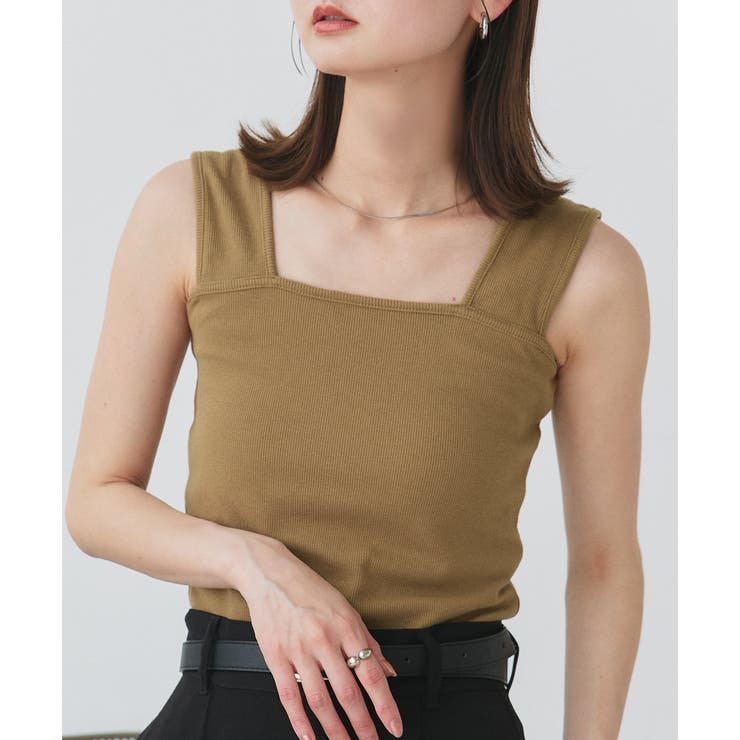 インナーちら見え防止 スクエアネックタンク | ad thie | 詳細画像12 