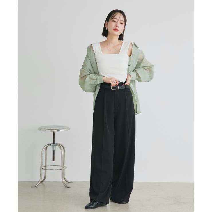 インナーちら見え防止 スクエアネックタンク | ad thie | 詳細画像15 