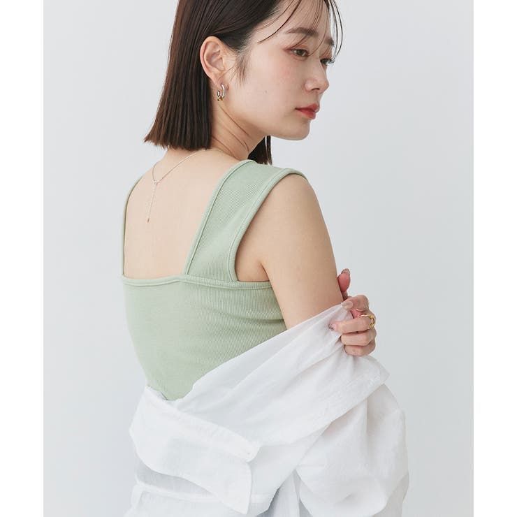 インナーちら見え防止 スクエアネックタンク | ad thie | 詳細画像25 