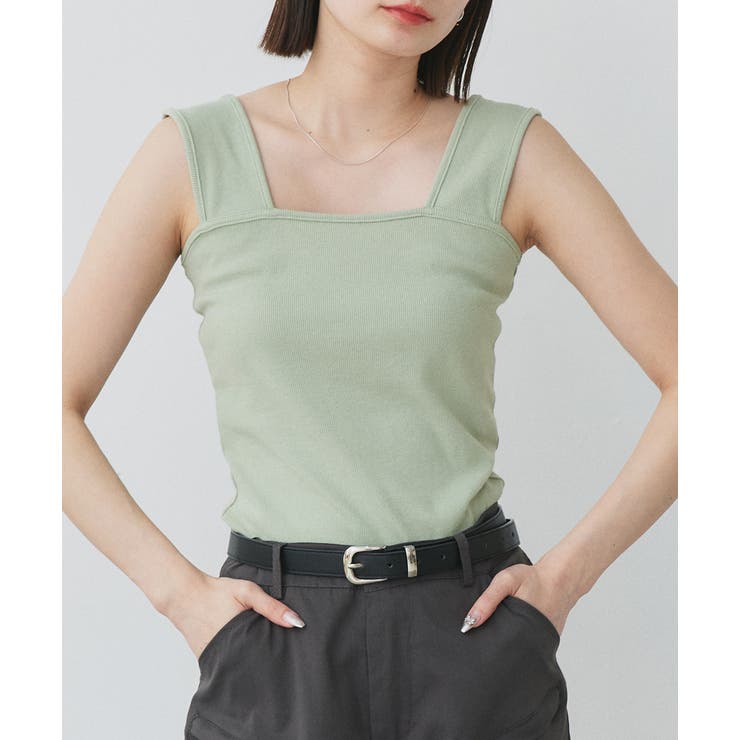 インナーちら見え防止 スクエアネックタンク | ad thie | 詳細画像27 