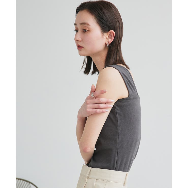 インナーちら見え防止 スクエアネックタンク | ad thie | 詳細画像34 